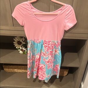 Lilly Pulitzer Pink and Blue Kids Dress